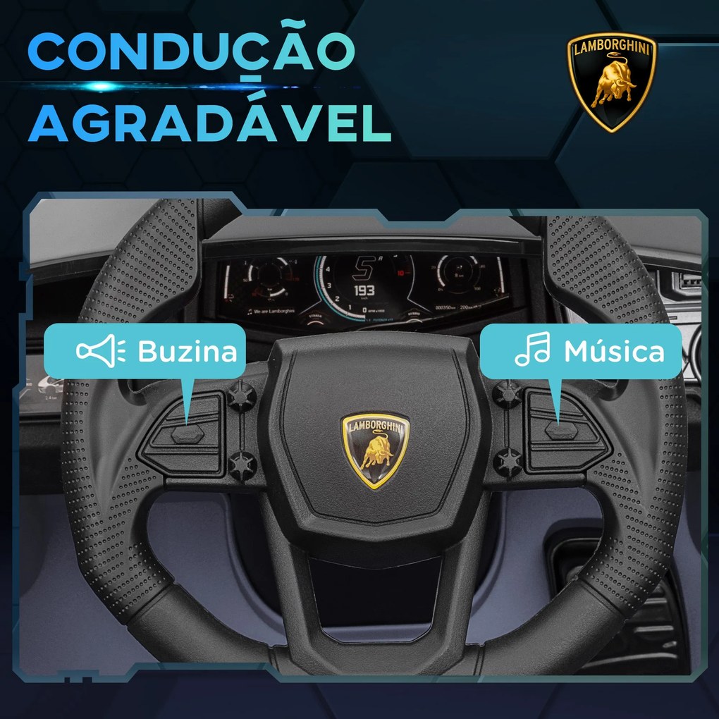 AIYAPLAY Carro Elétrico para Crianças acima de 3 Anos Carro Lamborghin