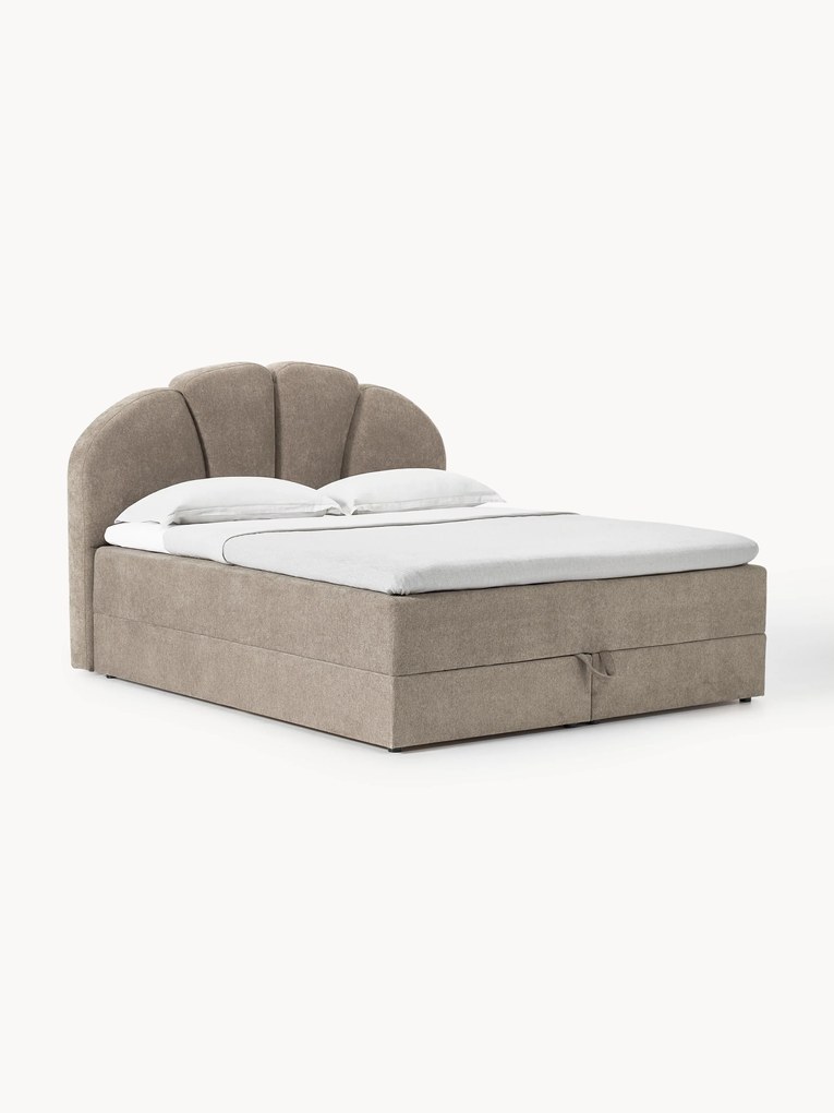 Cama boxspring com arrumação Romia