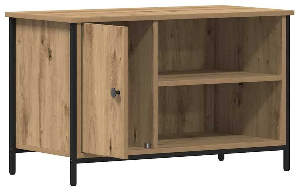 Casa de TV vidaXL Caramelo 80x40x50 cm Madeira engenheirada e Aço