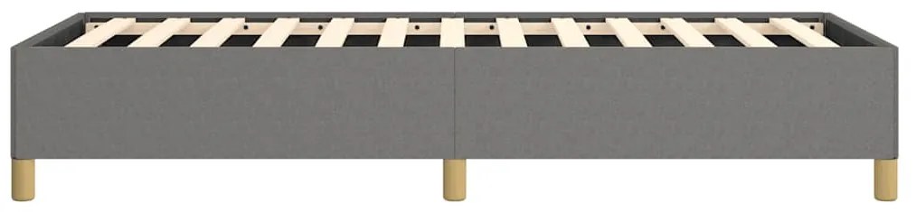 Estrutura de cama sem colchão 90x200 cm tecido cinzento-escuro