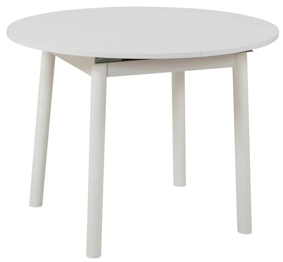 Conjunto de Mesa de Jantar Extensível e Cadeiras Oliver – Branco – Mes