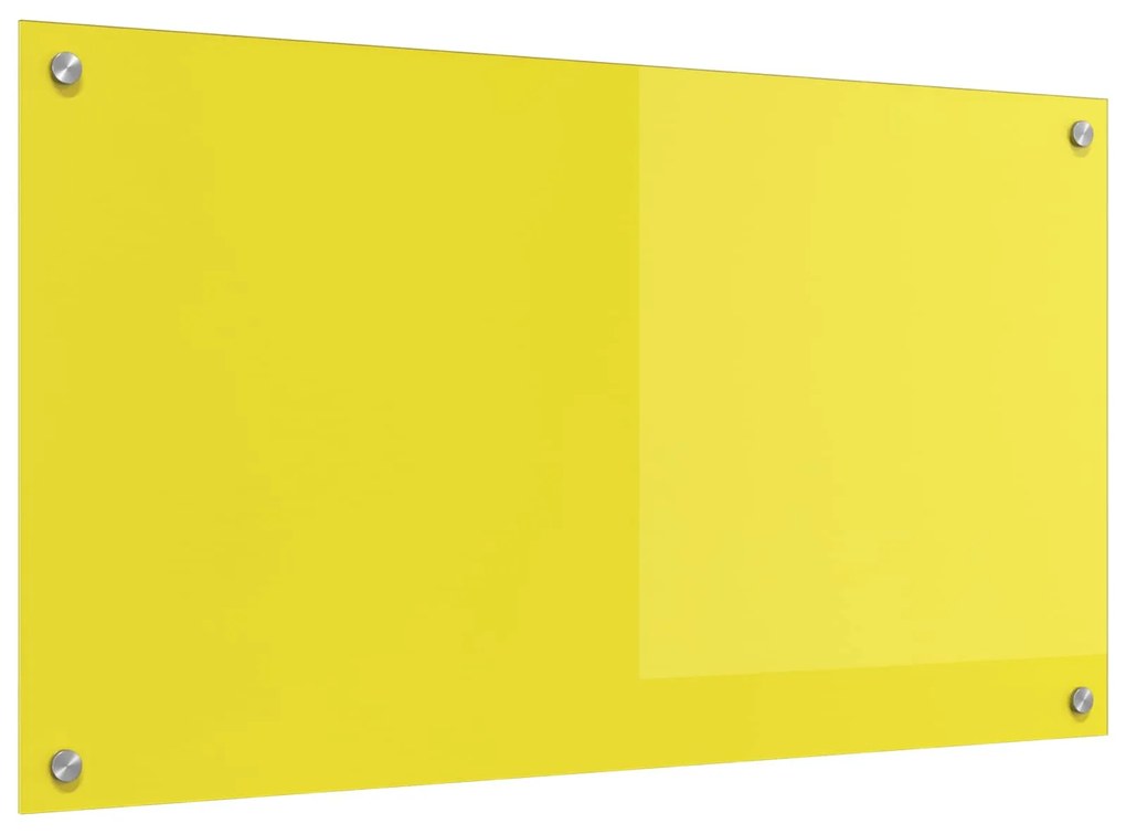 vidaXL Proteção de Cozinha Amarelo 90 x 50 cm vidro temperado