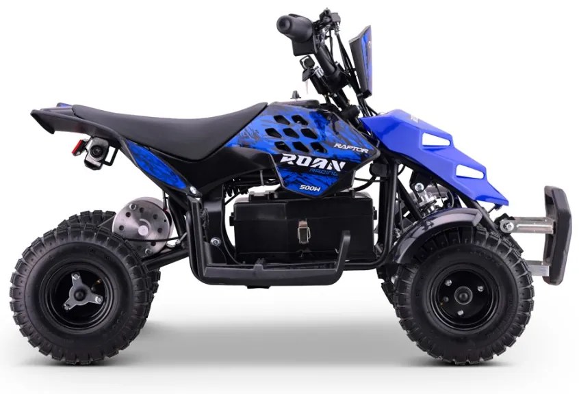 Mini Moto 4 elétrica para crianças Roan Raptor R4 500W Azul