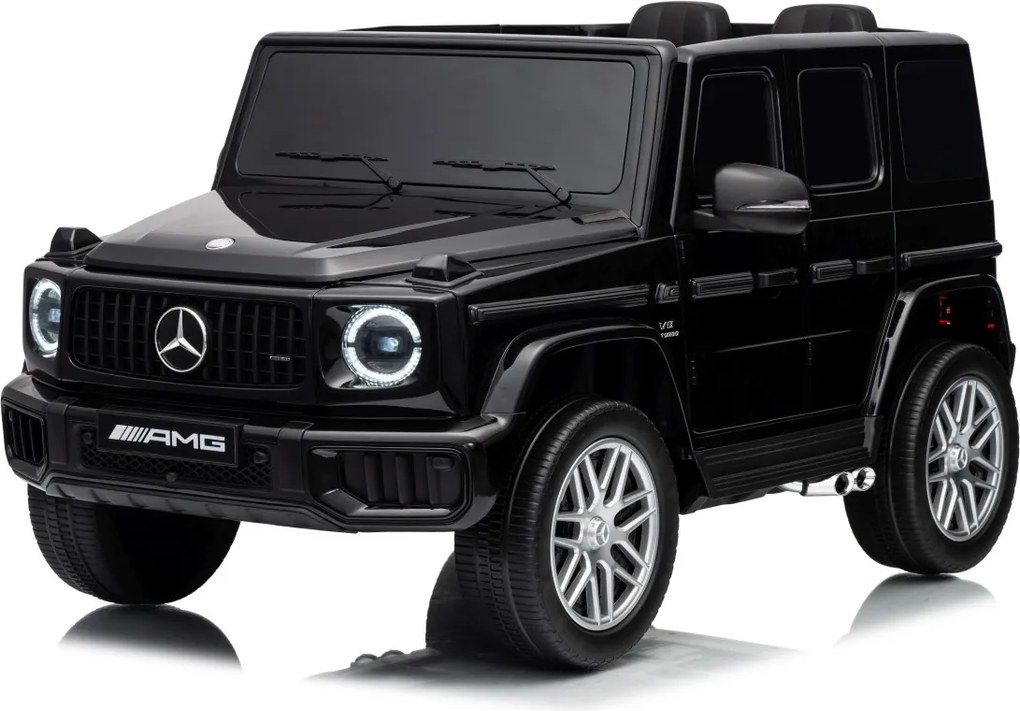 Carro elétrico para Crianças 3 a 7 anos*, 12V 4x4 Mercedes G63 AMG Rodas Espuma EVA, Controle remoto Preto