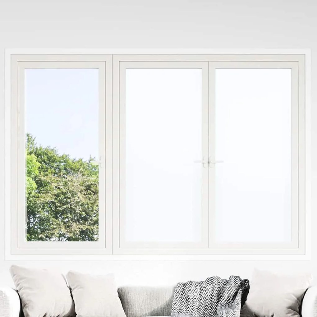 vidaXL Filme de Janela Estática Branco Fosco 60 x 2000 cm PVC