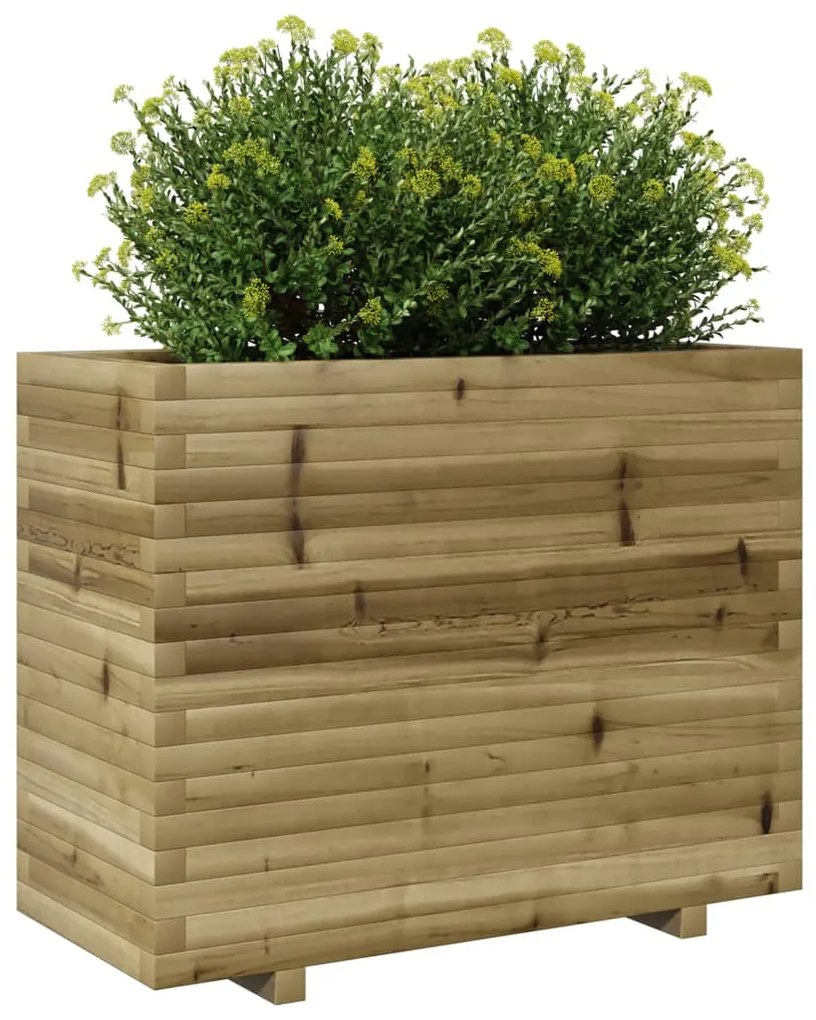 Vaso/floreira de jardim 90x40x72,5 cm madeira pinho impregnada
