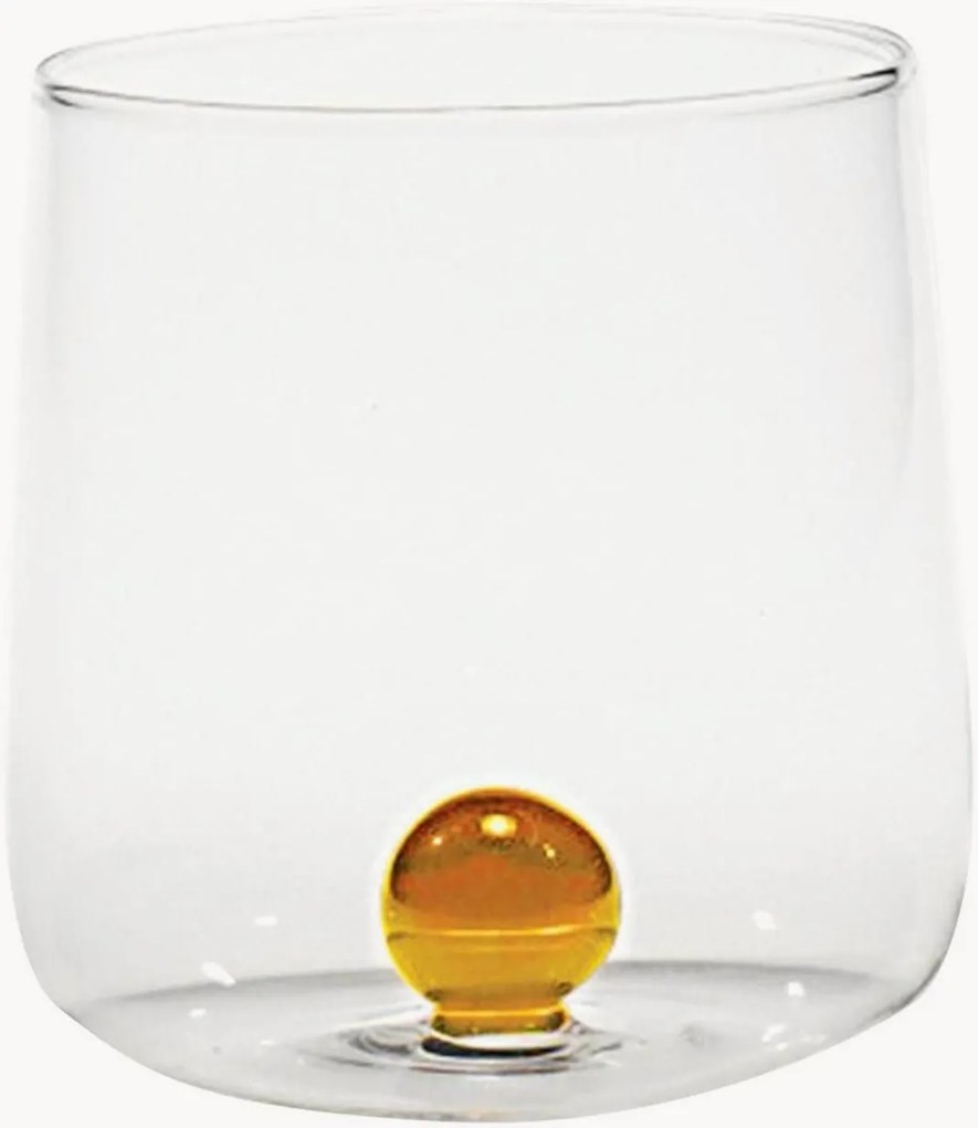 Copos de vidro de borosilicato artesanal Bilia, conjunto de 6