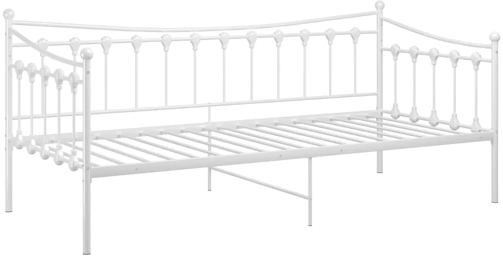 Sofá-cama 90x200 cm metal branco
