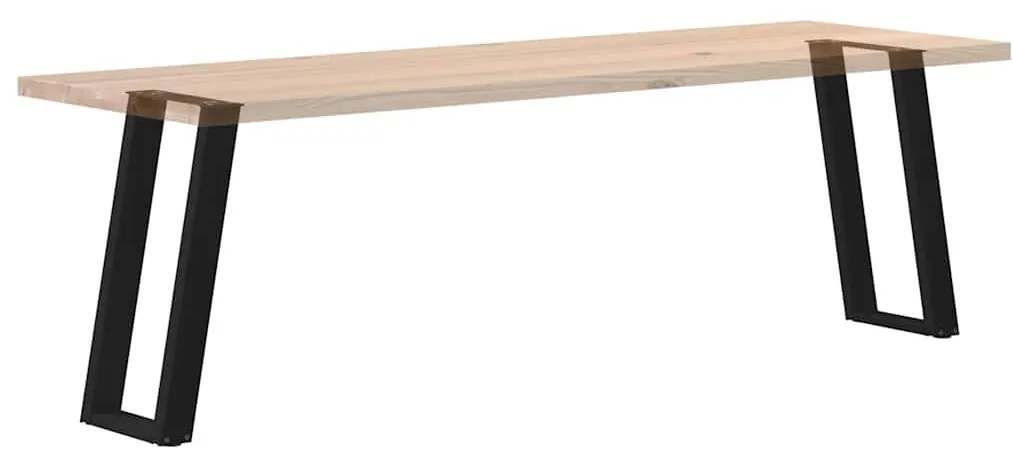 Pés de mesa de console em forma de U, 2 peças, preto, 28x(72-73) cm, a