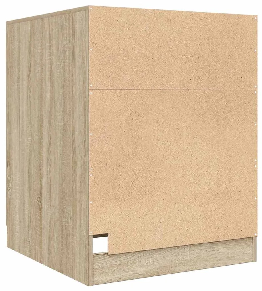 Armário p/ máquina lavar roupa 70,5x71,5x91,5cm carvalho sonoma