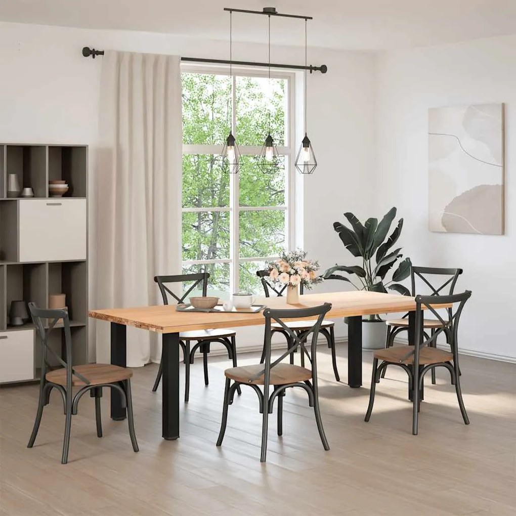 Pés de mesa de console 4 peças, preto, 72-74 cm, aço