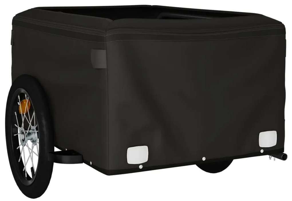 Reboque para bicicleta 45 kg ferro preto e azul