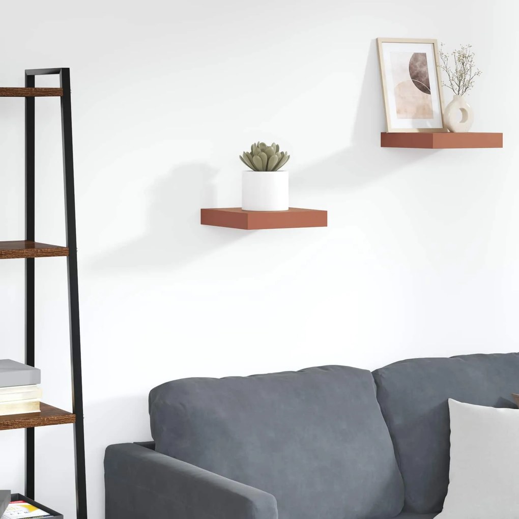 vidaXL Prateleira de Parede Vermelho 23 x 23,5 x 4 cm