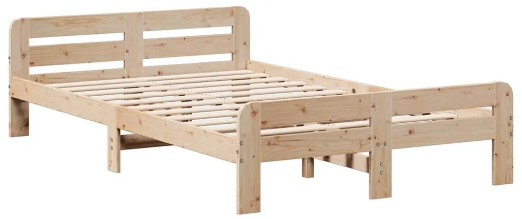 Cama sem colchão 120x200 cm madeira de pinho maciça