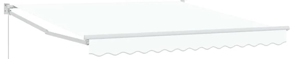 Toldo Retrátil Manual Branco 350x250 cm