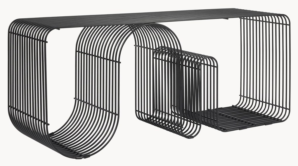 Banco de metal Curva