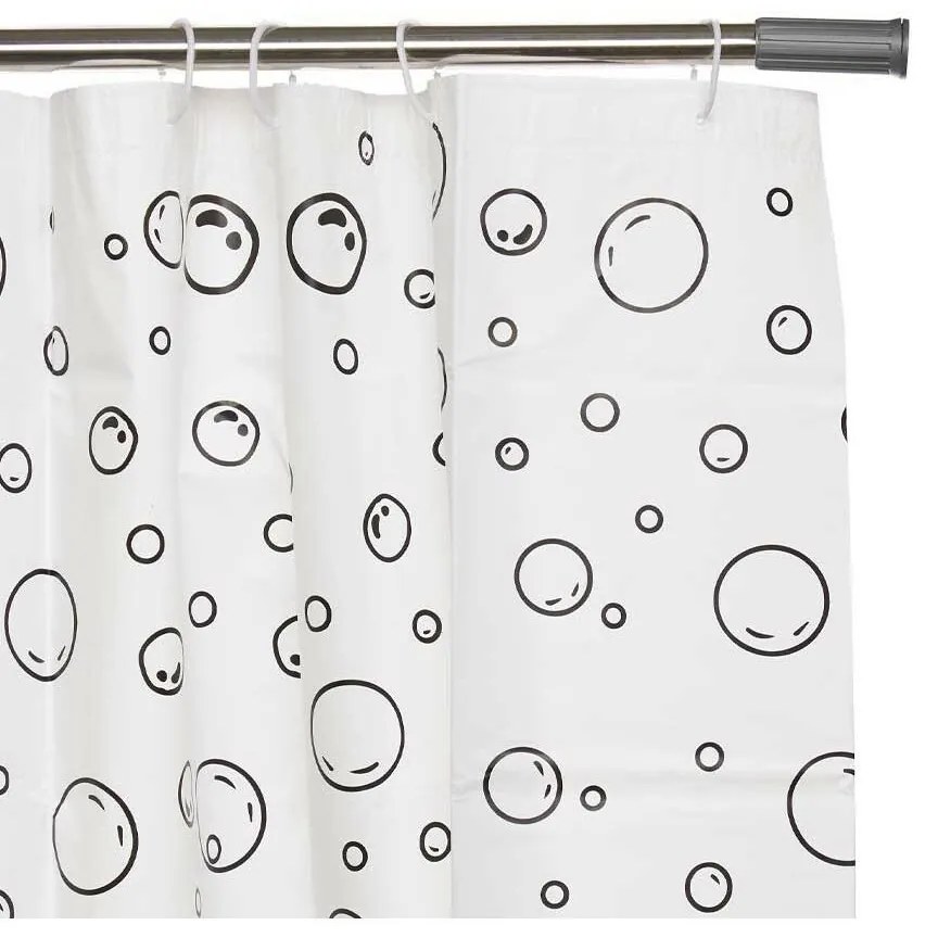 Varão para Cortinas Cinzento Alumínio Branco Plástico