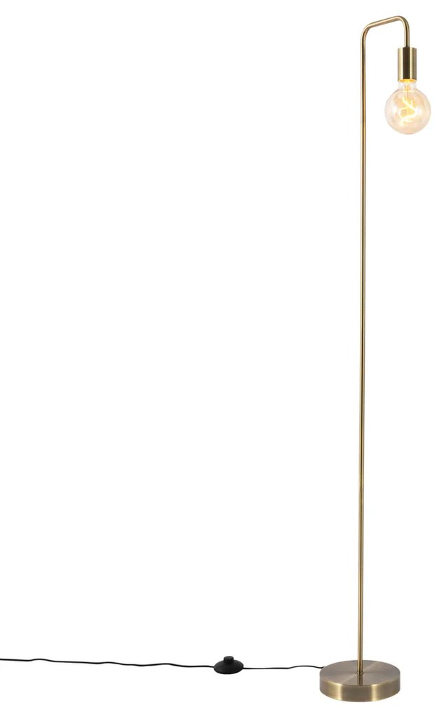 Candeeiro de pé moderno bronze - Facil