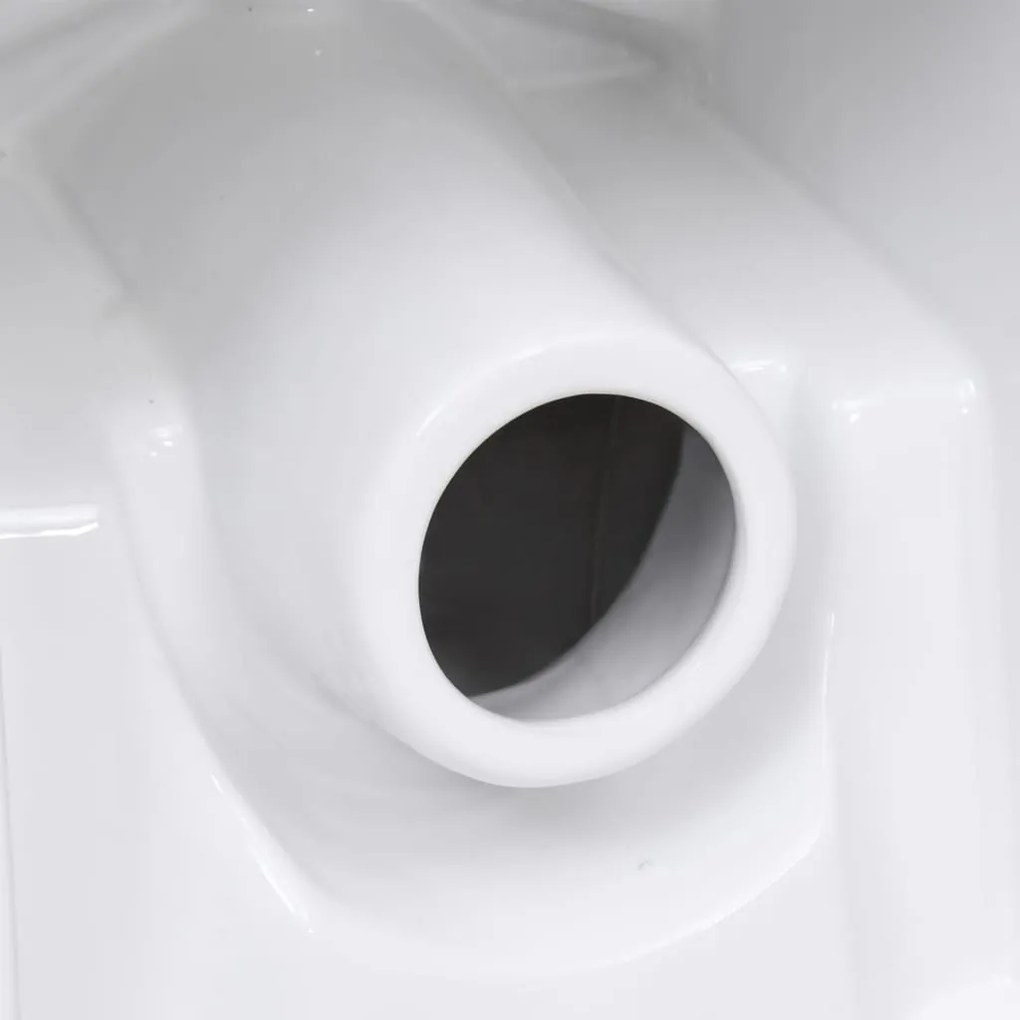 Sanita de cerâmica com descarga água traseira branco