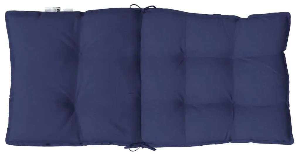 Almofadões cadeira encosto baixo 6 pcs oxford azul-marinho
