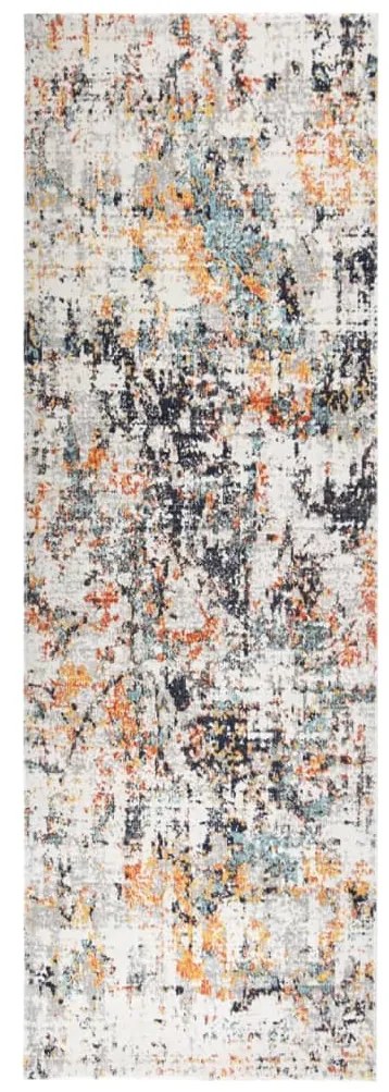 Tapete de exterior tecelagem lisa 80x250 cm multicor