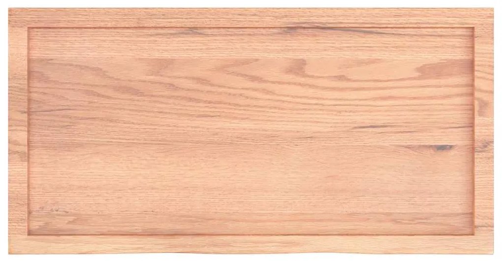 Prateleira de parede 100x50x(2-4) cm carvalho tratado castanho