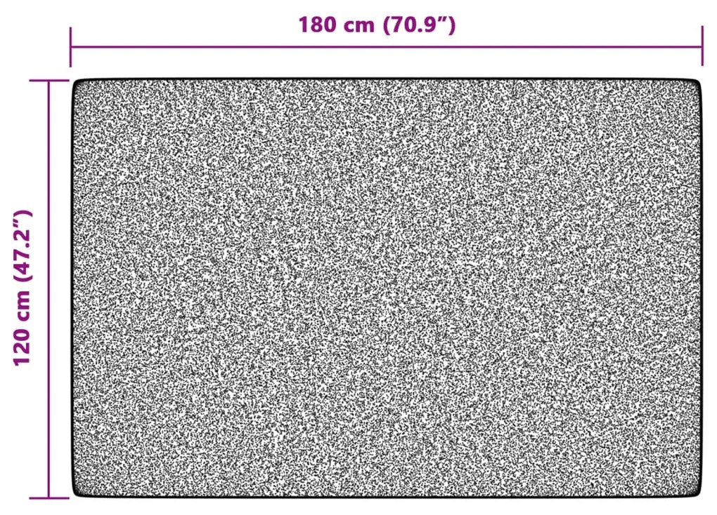 Tapete pelo curto antiderrapante int./ext. 120x180 cm multicor