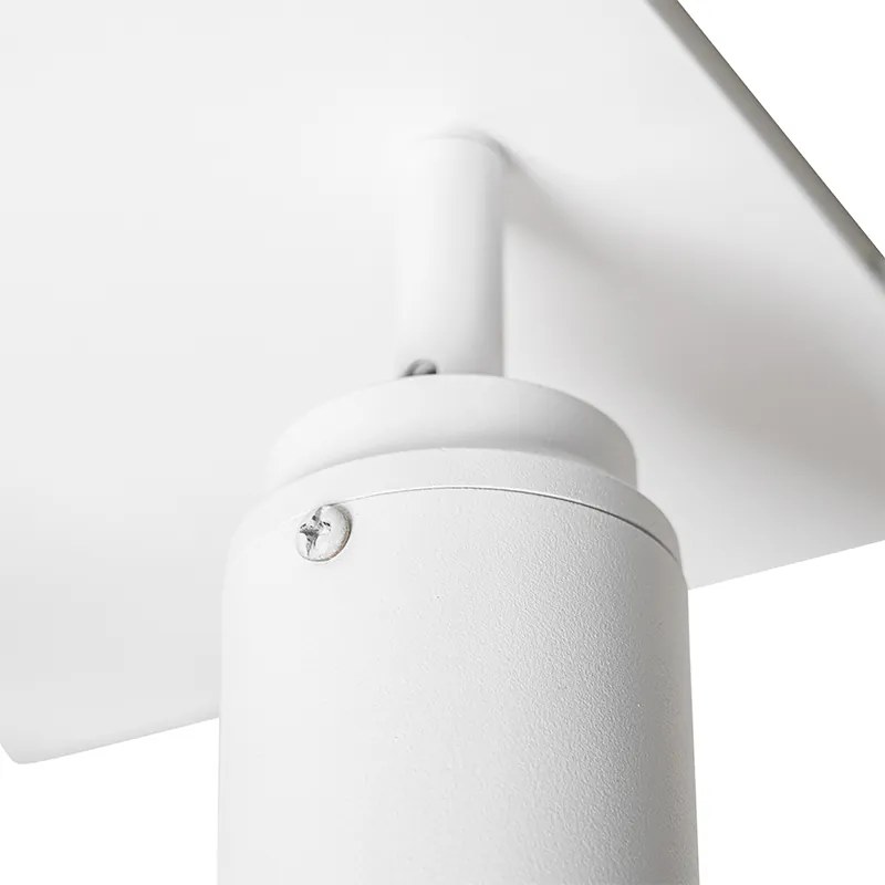 LED Foco de casa de banho inteligente branco quadrado 3 luzes IP44 incl. 3 Wifi GU10 50mm - Ducha Moderno