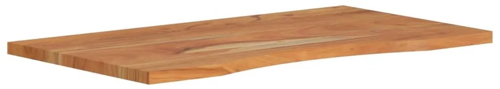 Tampo de secretária retangular 80x50x2,5 cm acácia maciça