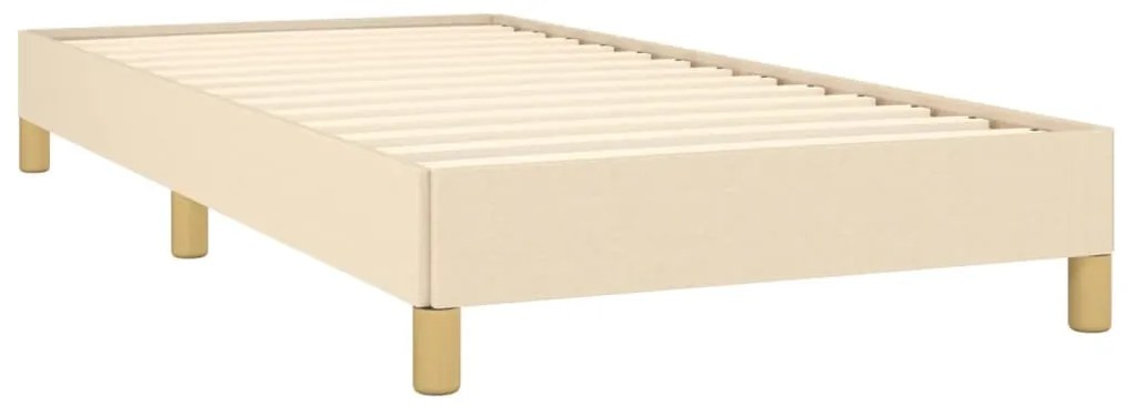 Estrutura de cama tecido 100x200 cm cor creme