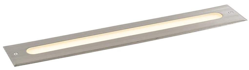 Foco de chão moderno em aço 50 cm com LED IP65 - Eline Moderno
