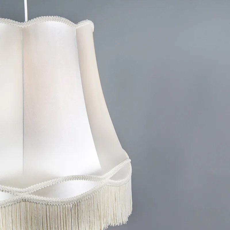 Candeeiro de suspensão retro creme 45 cm - Granny Retro