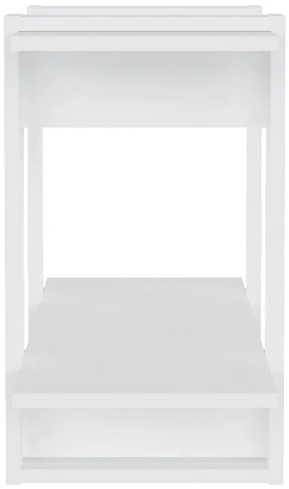 Estante/divisória 80x30x51 cm branco brilhante