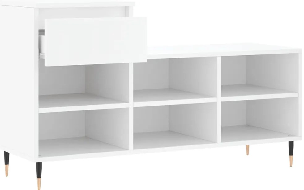 Sapateira 102x36x60 cm derivados de madeira branco