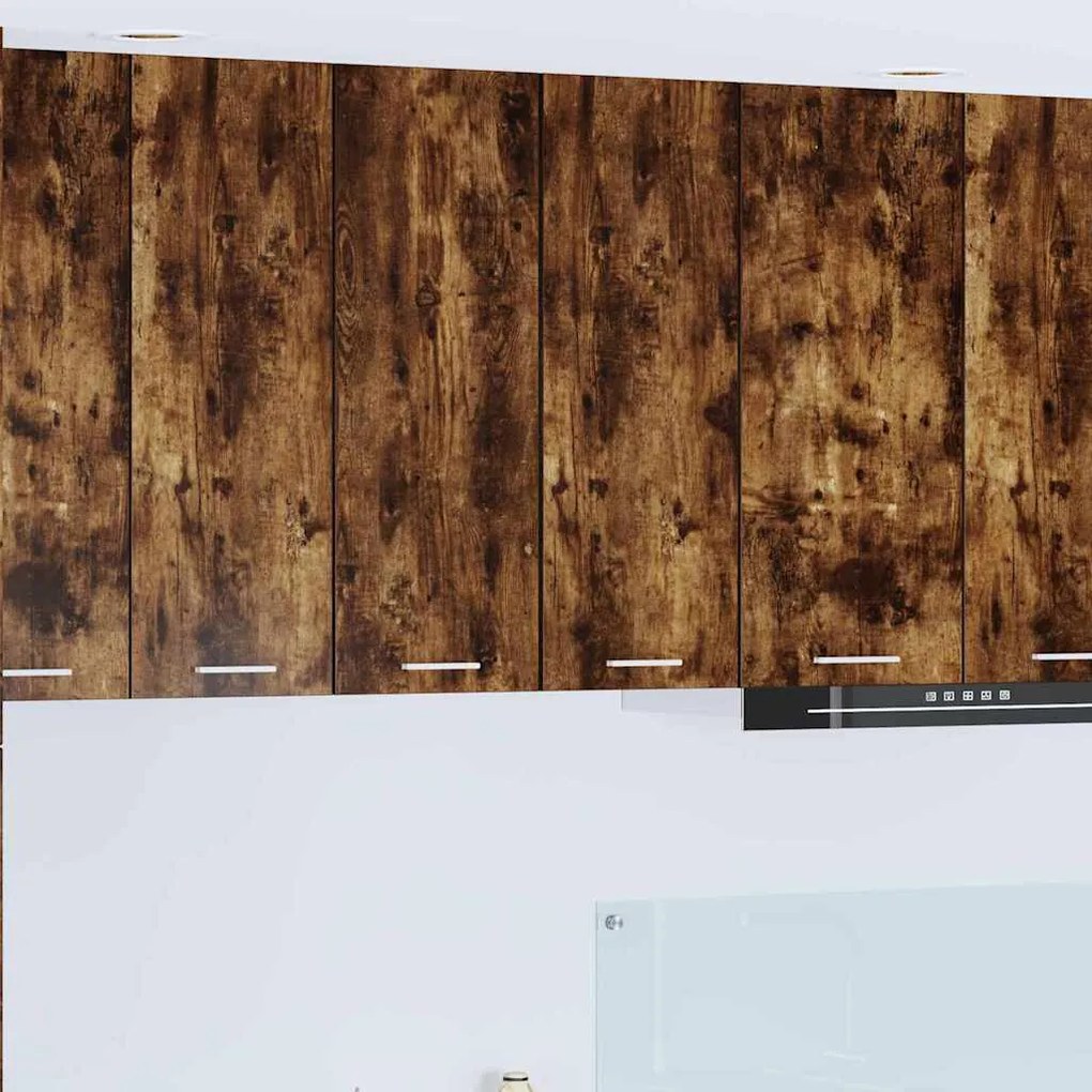 vidaXL Armário suspenso Carvalho Defumado e Branco 30 x 31 x 80 cm