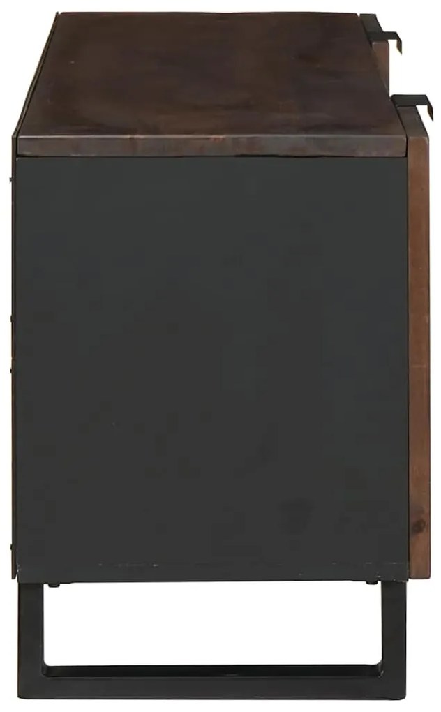 Armário de TV , 105 x 33,5 x 46 cm, feito de madeira de manga sólida.