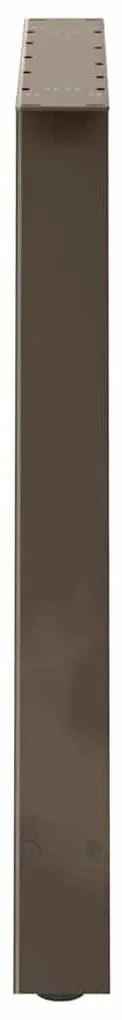 Pés de mesa de jantar em formato A, 2 peças, 90x (72-73) cm, aço