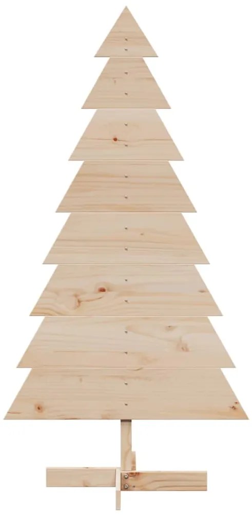 Árvore de Natal decorativa 150 cm madeira de pinho maciça