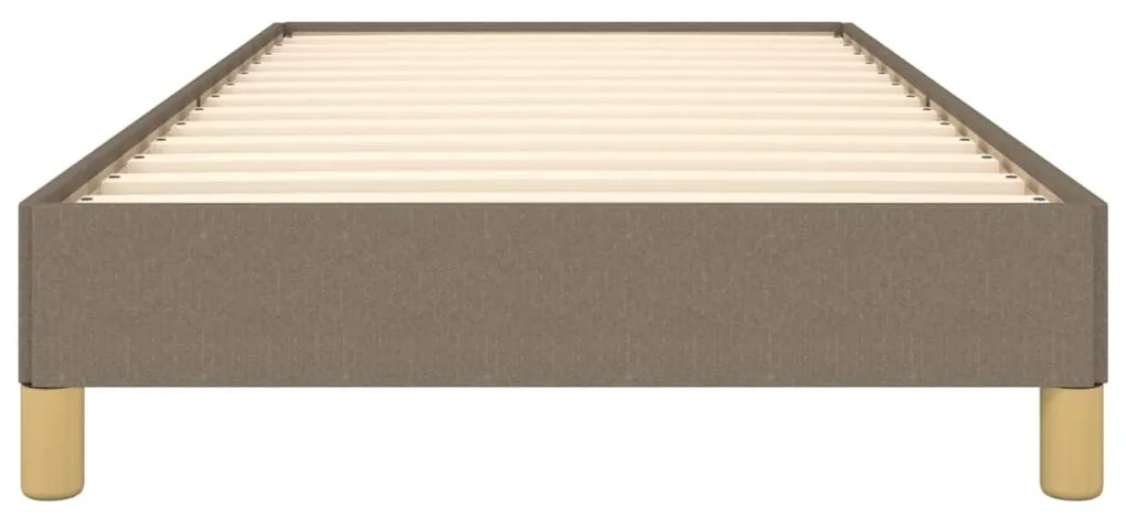 Estrutura cama sem colchão 100x200 cm tecido cinza-acastanhado