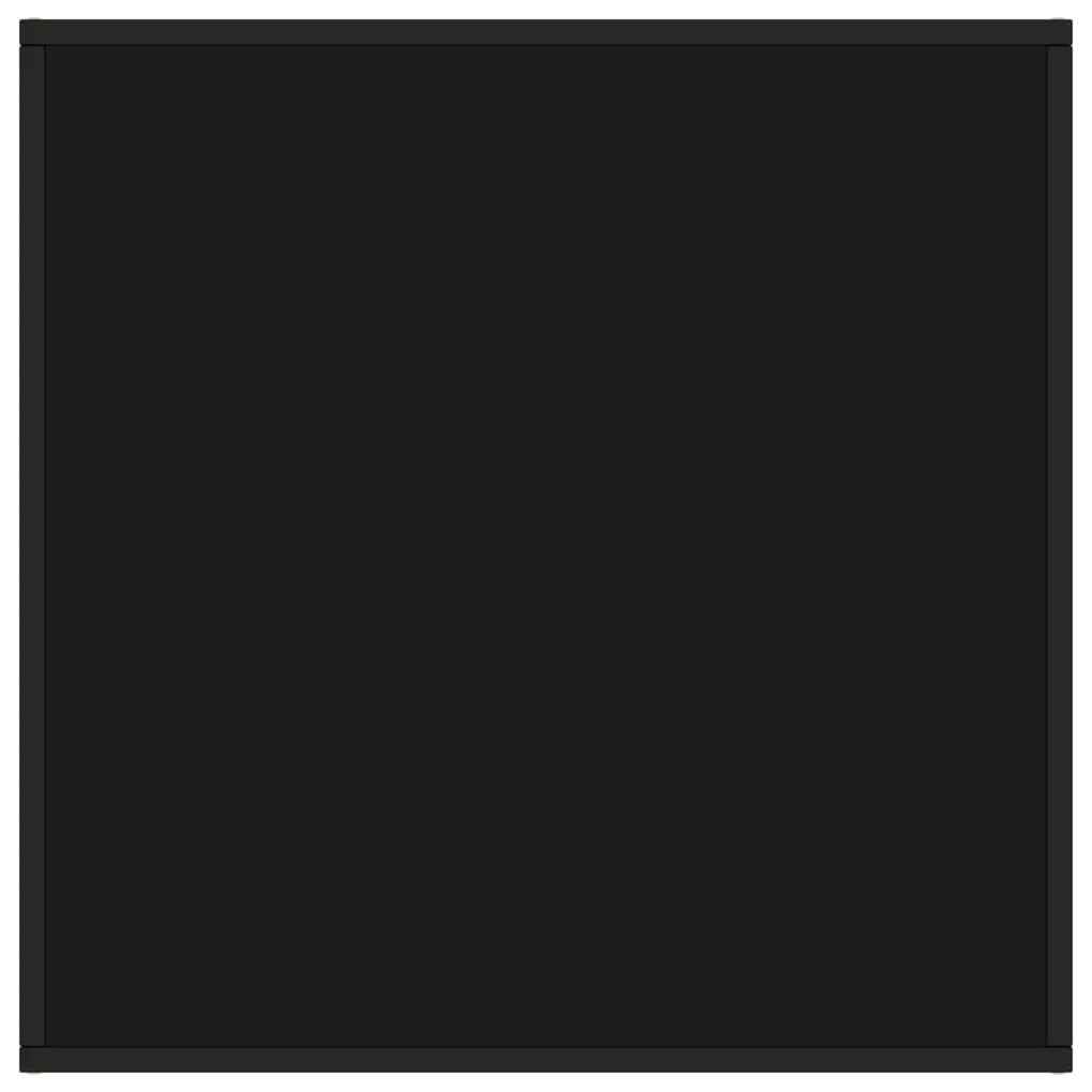 Mesa de centro 80x80x35 cm vidro preto