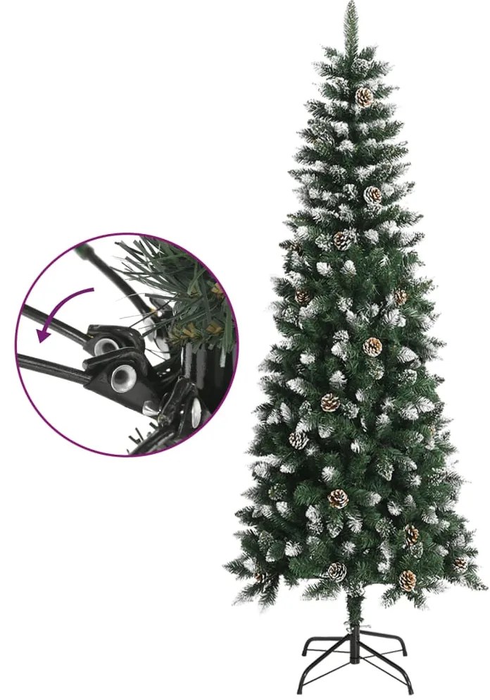 Árvore de Natal artificial com suporte 240 cm PVC verde