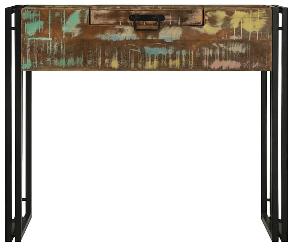 Mesa de Maquilhagem 90x50x75 cm Madeira Sólida Recuperada