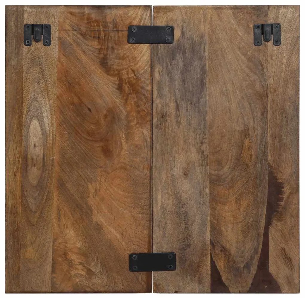 Mesa de cabeceira multicor 50x27x50cm madeira maciça recuperada