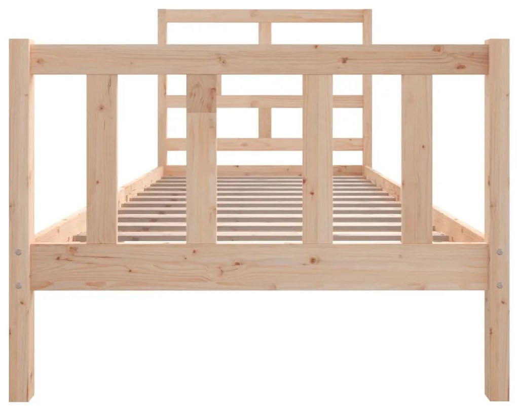 Estrutura de cama 100x200 cm pinho maciço