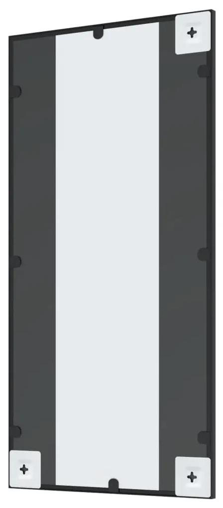 Espelho de parede retangular 40x80 cm ferro preto