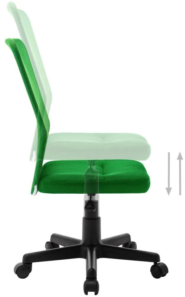 Cadeira de escritório 44x52x100 cm tecido de malha verde