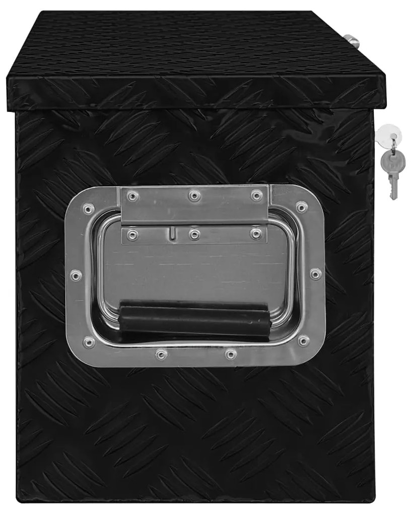 Caixa de alumínio 80x30x35 cm preto