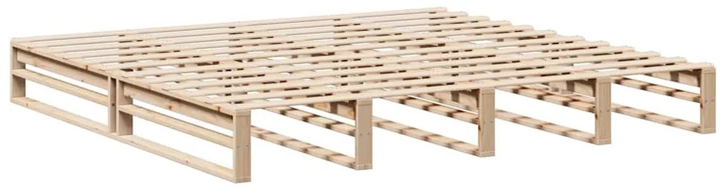 Cama sem colchão 200x200 cm madeira de pinho maciça