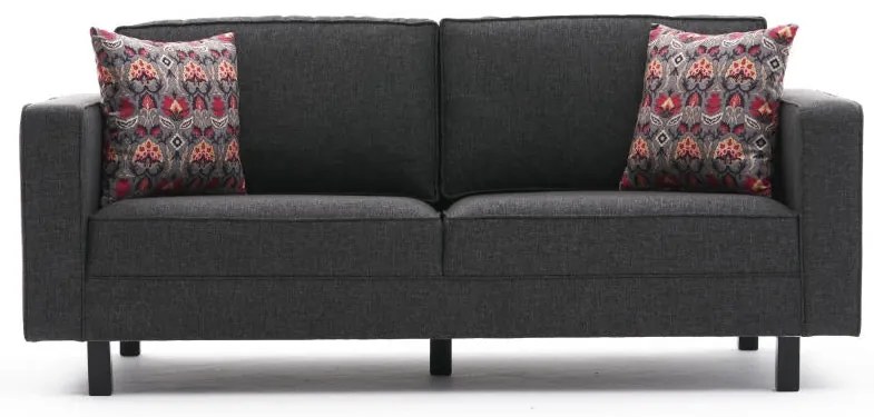 Sofá de 2 Lugares Kale – Antracite – 180x83x91 cm
