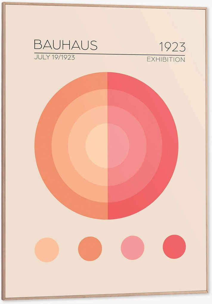 Impressão digital emoldurada Bauhaus